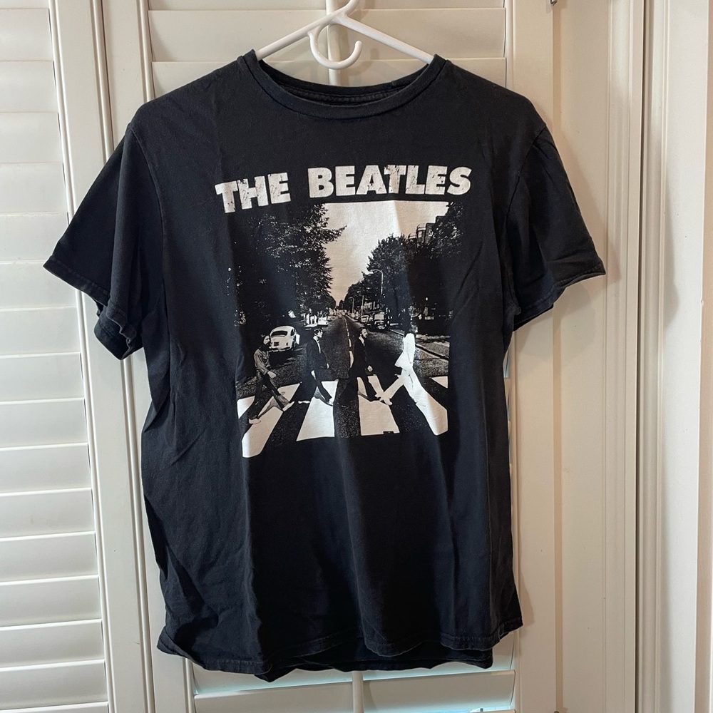 The Beatles Black Graphic T-Shirt